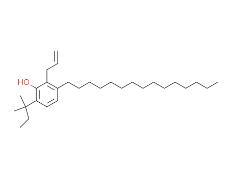 2-allyl-6-(1,1-dimethylpropyl)-3-n-pentadecylphenol