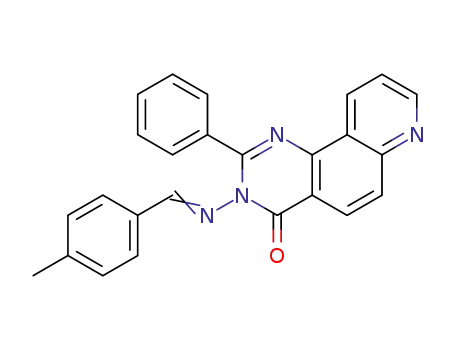 Pyrido[2,3-h]quinazolin-4(3H)-one,
3-[[(4-methylphenyl)methylene]amino]-2-phenyl-