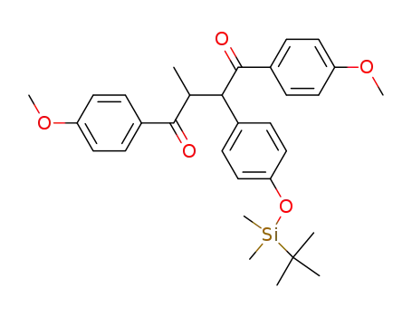 2-[4-(<i>tert</i>-butyl-dimethyl-silanyloxy)-phenyl]-1,4-bis-(4-methoxy-phenyl)-3-methyl-butane-1,4-dione