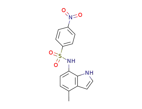 <i>N</i>-(4-methyl-1<i>H</i>-indol-7-yl)-4-nitro-benzenesulfonamide
