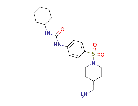 1-[4-(4-aminomethyl-piperidine-1-sulfonyl)-phenyl]-3-cyclohexyl-urea