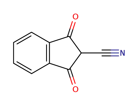 Molecular Structure of 42382-92-3 (1,3-DIOXO-2-INDANECARBONITRILE)