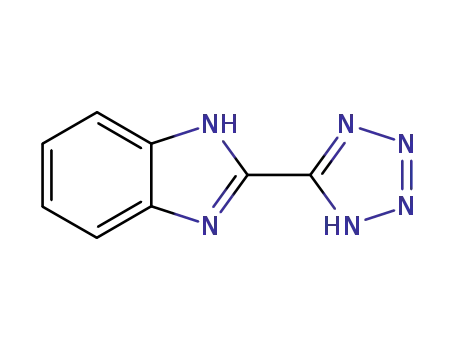 Molecular Structure of 43102-21-2 (1H-Benzimidazole,2-(1H-tetrazol-5-yl)-(9CI))