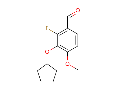 3-cyclopentyloxy-2-fluoro-4-methoxy-benzaldehyde
