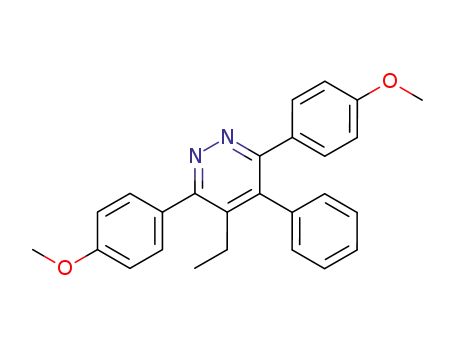 Pyridazine, 4-ethyl-3,6-bis(4-methoxyphenyl)-5-phenyl-