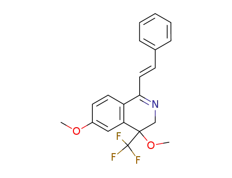 4,6-dimethoxy-1-styryl-4-trifluoromethyl-3,4-dihydroisoquinoline