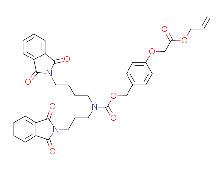 [4-({[4-(1,3-dioxo-1,3-dihydro-isoindol-2-yl)-butyl]-[3-(1,3-dioxo-1,3-dihydro-isoindol-2-yl)-propyl]-carbamoyloxy}-methyl)-phenoxy]-acetic acid allyl ester