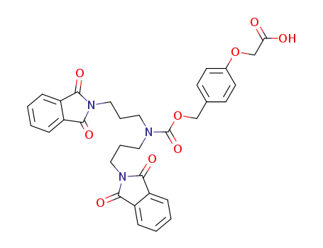 [4-({bis-[3-(1,3-dioxo-1,3-dihydro-isoindol-2-yl)-propyl]-carbamoyloxy}-methyl)-phenoxy]-acetic acid