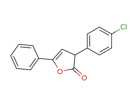Molecular Structure of 39206-86-5 (2(3H)-Furanone, 3-(4-chlorophenyl)-5-phenyl-)