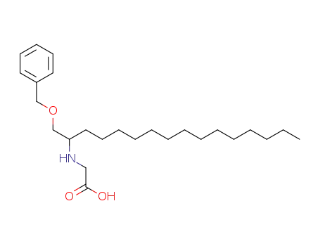 Molecular Structure of 497834-30-7 (Glycine, N-[1-[(phenylmethoxy)methyl]pentadecyl]-)