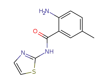 2-amino-5-methyl-<i>N</i>-thiazol-2-yl-benzamide