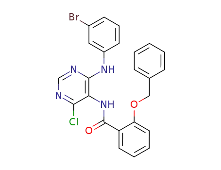 Benzamide,
N-[4-[(3-bromophenyl)amino]-6-chloro-5-pyrimidinyl]-2-(phenylmethoxy)
-