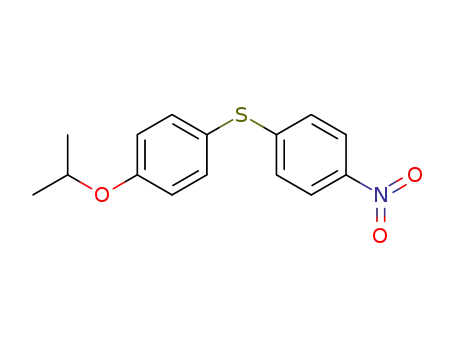 Molecular Structure of 62248-46-8 (Benzene, 1-(1-methylethoxy)-4-[(4-nitrophenyl)thio]-)