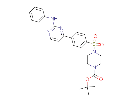 1-Piperazinecarboxylic acid,
4-[[4-[2-(phenylamino)-4-pyrimidinyl]phenyl]sulfonyl]-, 1,1-dimethylethyl
ester