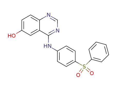 Molecular Structure of 230955-65-4 (4-(4-benzenesulfonyl-phenylamino)-quinazolin-6-ol)