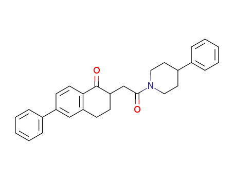 Piperidine,
4-phenyl-1-[(1,2,3,4-tetrahydro-1-oxo-6-phenyl-2-naphthalenyl)acetyl]-