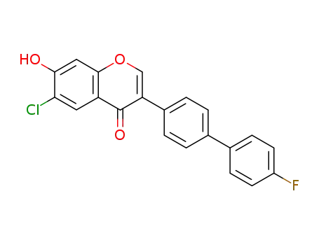 6-chloro-3-(4'-fluoro-biphenyl-4-yl)-7-hydroxy-chromen-4-one