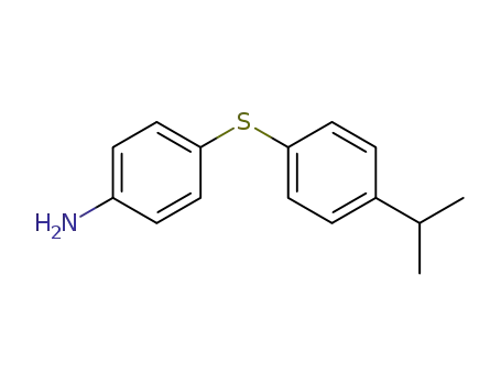Molecular Structure of 62248-50-4 (Benzenamine, 4-[[4-(1-methylethyl)phenyl]thio]-)