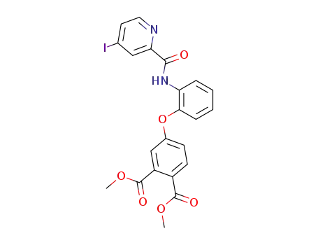 4-{2-[(4-iodo-pyridine-2-carbonyl)-amino]-phenoxy}-phthalic acid dimethyl ester
