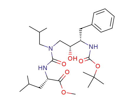 (S)-2-[3-((2R,3S)-3-tert-Butoxycarbonylamino-2-hydroxy-4-phenyl-butyl)-3-isobutyl-ureido]-4-methyl-pentanoic acid methyl ester