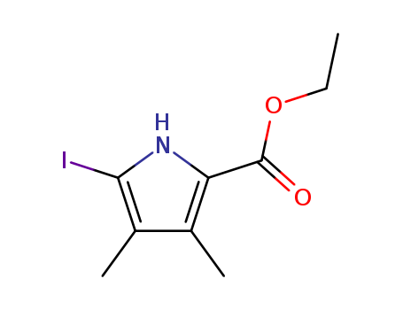 1H-Pyrrole-2-carboxylic acid, 5-iodo-3,4-dimethyl-, ethyl ester