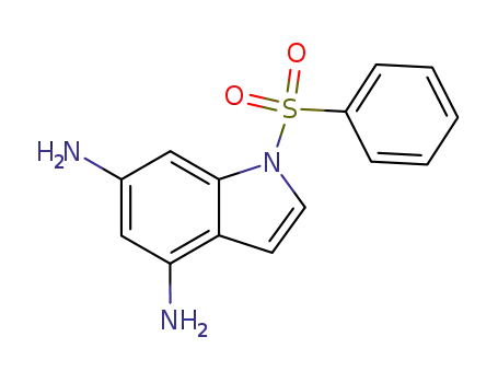 Molecular Structure of 868785-32-4 (1-benzenesulfonyl-1<i>H</i>-indole-4,6-diamine)