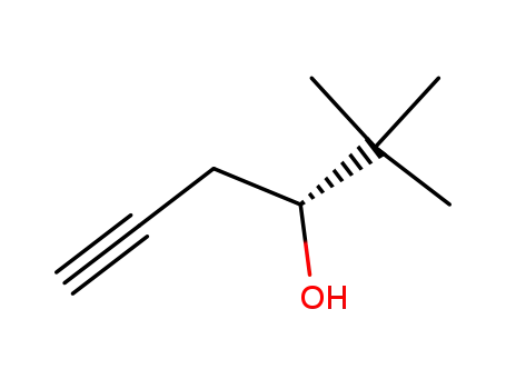 Molecular Structure of 124601-02-1 (5-Hexyn-3-ol, 2,2-dimethyl-, (3R)-)