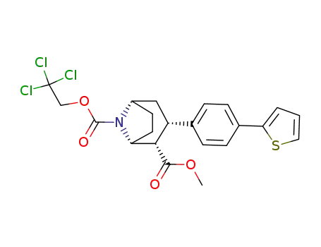 8-Azabicyclo[3.2.1]octane-2,8-dicarboxylic acid,
3-[4-(2-thienyl)phenyl]-, 2-methyl 8-(2,2,2-trichloroethyl) ester,
(1R,2S,3S,5S)-