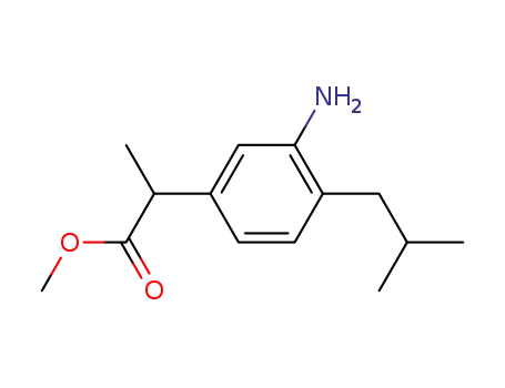 2-(3-amino-4-isobutyl-phenyl)-propionic acid methyl ester