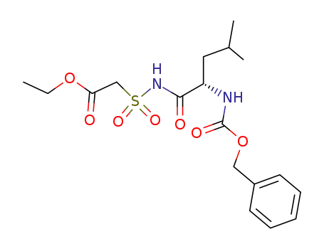 ((S)-2-Benzyloxycarbonylamino-4-methyl-pentanoylsulfamoyl)-acetic acid ethyl ester