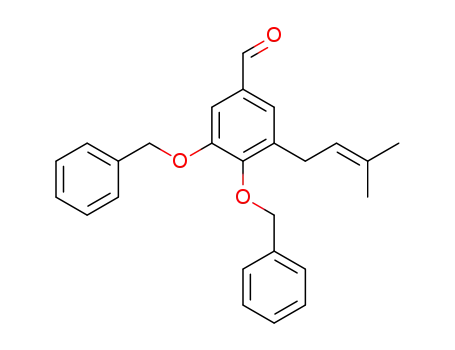 3,4-bis-benzyloxy-5-(3-methyl-but-2-enyl)-benzaldehyde