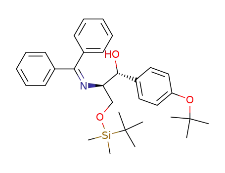 2-(benzhydrylidene-amino)-1-(4-<i>tert</i>-butoxy-phenyl)-3-(<i>tert</i>-butyl-dimethyl-silanyloxy)-propan-1-ol