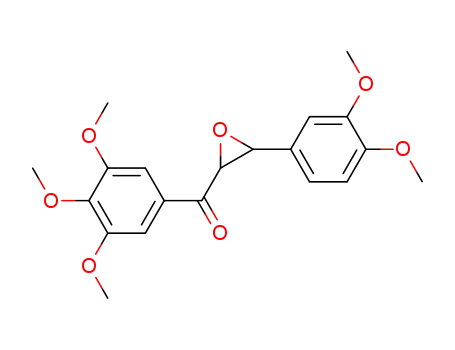 Molecular Structure of 861881-88-1 (Methanone, [3-(3,4-dimethoxyphenyl)oxiranyl](3,4,5-trimethoxyphenyl)-)