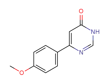 Molecular Structure of 130841-04-2 (6-(4-methoxy-phenyl)-3<i>H</i>-pyrimidin-4-one)