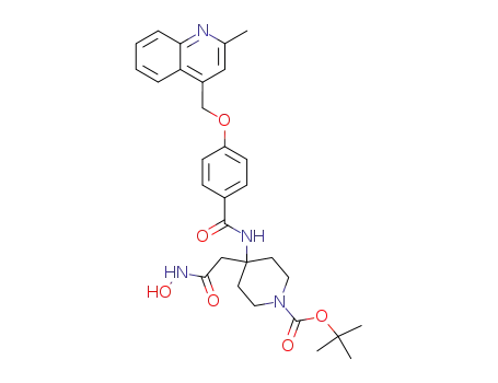 tert-butyl 4-[2-(hydroxyamino)-2-oxoethyl]-4-({4-[(2-methyl-4-quinolinyl)methoxy]benzoyl}amino)-1-piperidinecarboxylate