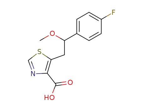 5-[2-(4-fluoro-phenyl)-2-methoxy-ethyl]-thiazole-4-carboxylic acid