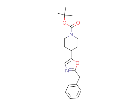 4-(2-benzyl-oxazol-5-yl)-piperidine-1-carboxylic acid <i>tert</i>-butyl ester