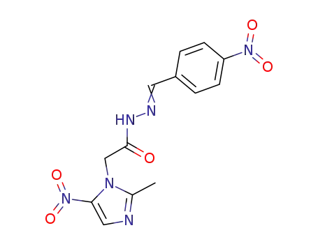(2-Methyl-5-nitro-imidazol-1-yl)-acetic acid [1-(4-nitro-phenyl)-meth-(E)-ylidene]-hydrazide