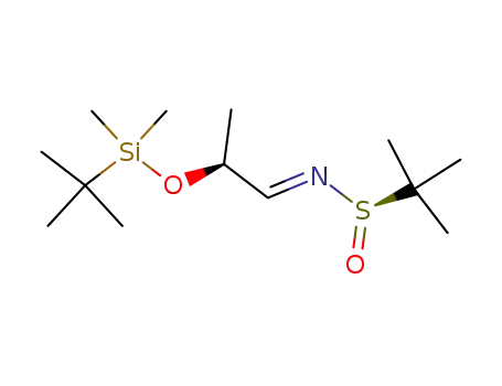(R<sub>S</sub>,2S)-2-methyl-propane-2-sulfinic acid [2-(tert-butyl-dimethyl-silanyloxy)-propylidene]-amide