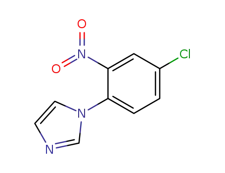 Molecular Structure of 25373-58-4 (1-(4-CHLORO-2-NITRO-PHENYL)-1H-IMIDAZOLE)