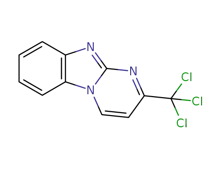 Molecular Structure of 1320212-46-1 (2-(trichloromethyl)benzo[4,5]imidazol[1,2-a]pyrimidine)