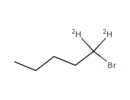 Molecular Structure of 77734-75-9 (1-BROMOPENTANE-1,1-D2)