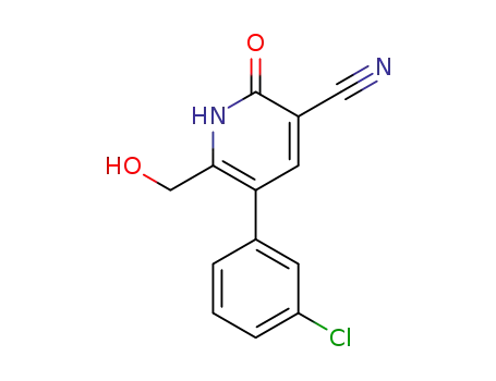 5-(3-chloro-phenyl)-6-hydroxymethyl-2-oxo-1,2-dihydro-pyridine-3-carbonitrile