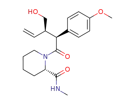 (S)-1-[(2S,3R)-3-Hydroxymethyl-2-(4-methoxy-phenyl)-pent-4-enoyl]-piperidine-2-carboxylic acid methylamide