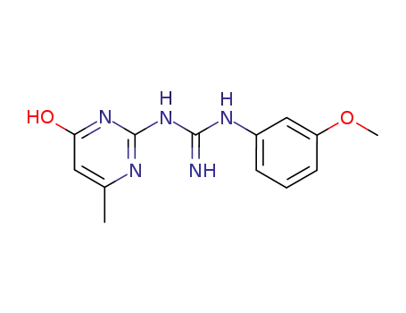 <i>N</i>-(4-hydroxy-6-methyl-pyrimidin-2-yl)-<i>N</i>'-(3-methoxy-phenyl)-guanidine