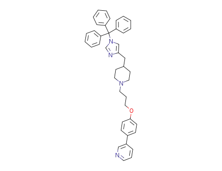 3-(4-{3-[4-(1-trityl-1<i>H</i>-imidazol-4-ylmethyl)-piperidin-1-yl]-propoxy}-phenyl)-pyridine