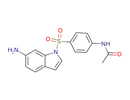 Molecular Structure of 868785-37-9 (<i>N</i>-[4-(6-amino-indole-1-sulfonyl)-phenyl]-acetamide)