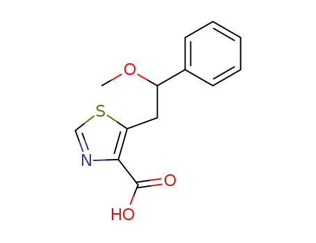 5-(2-methoxy-2-phenyl-ethyl)-thiazole-4-carboxylic acid
