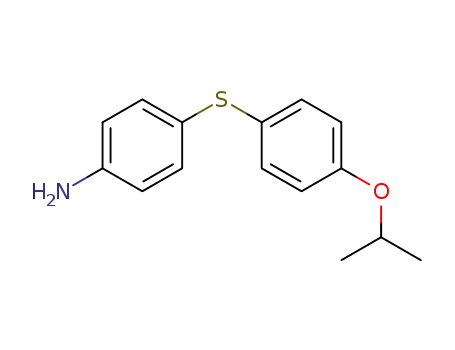 Molecular Structure of 62248-49-1 (Benzenamine, 4-[[4-(1-methylethoxy)phenyl]thio]-)