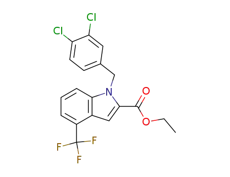 Ethyl N-(3,4-dichlorobenzyl)-4-trifluoromethylindole-2-carboxylate